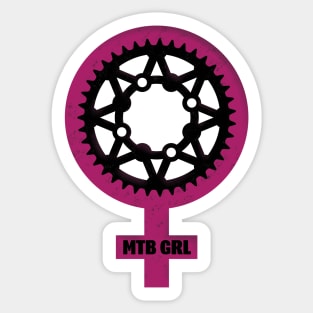 Chain Ring MTB GIRL Sticker